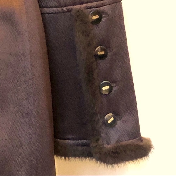 Escada Mink Trim Chocolate Brown Skirt Suit 8 - Picture 4 of 10